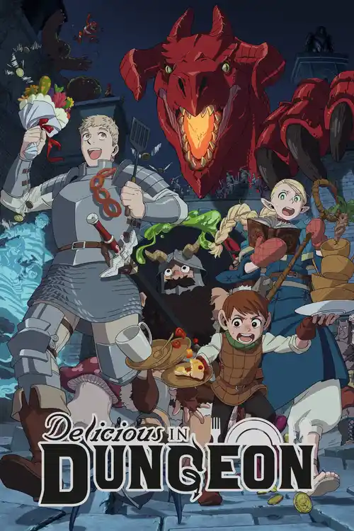 Download Delicious in Dungeon (Season 1) Multi Audio {Hindi English Japanese} Anime Series 480p 720p & 1080p WEB DL 9 delicious in dungeon season 1